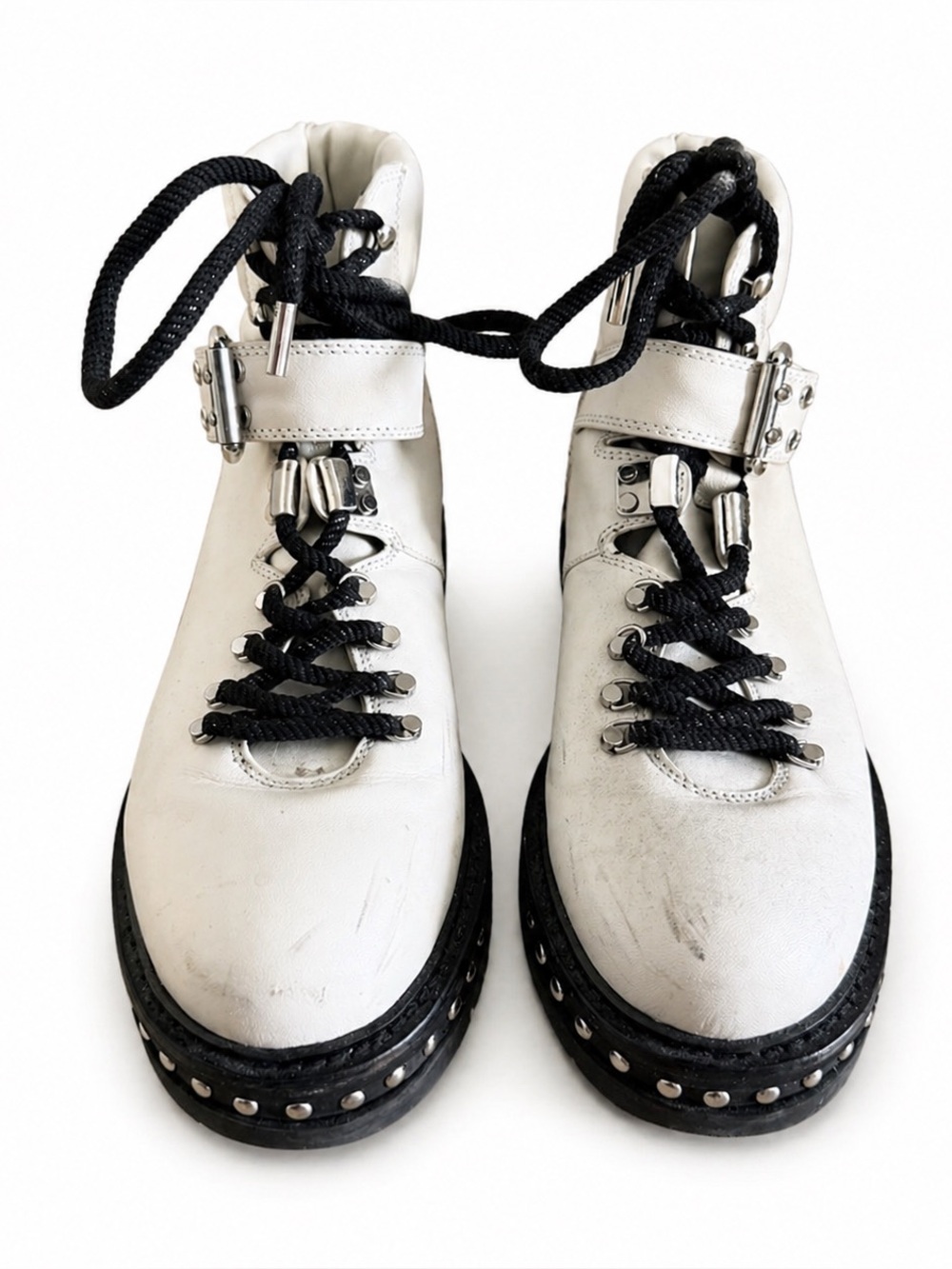 White Studded Lola Cruz Boots